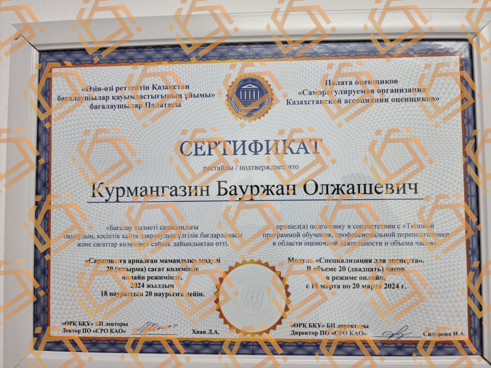 Сертификат 2