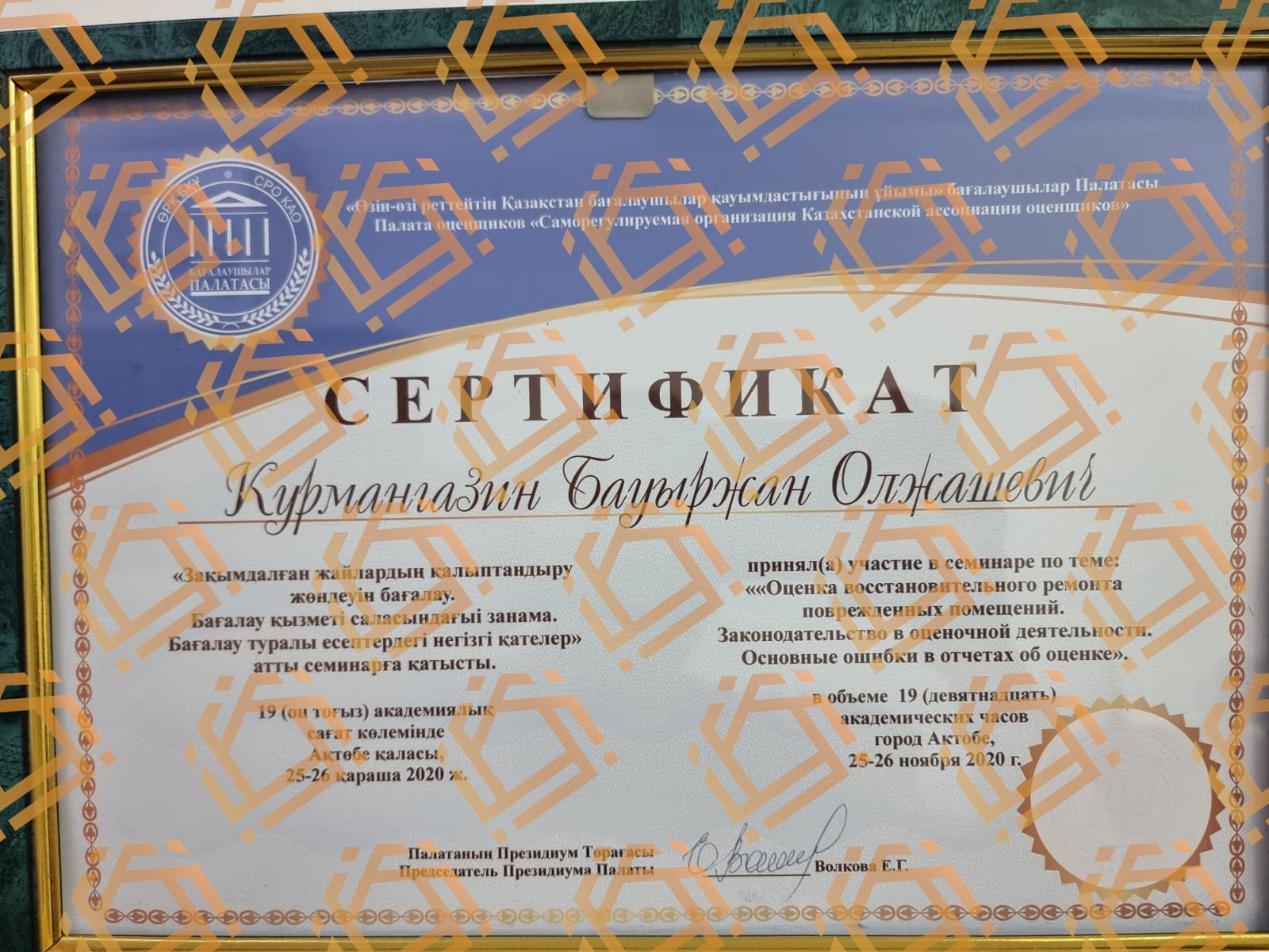 Сертификат 3