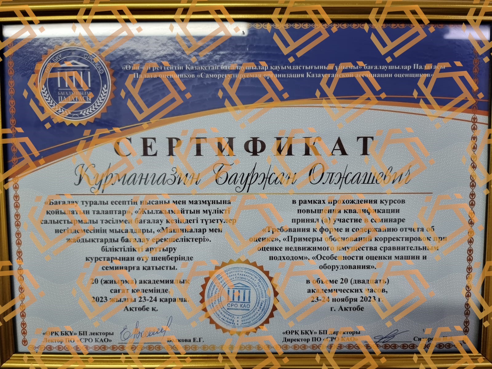 Сертификат 8